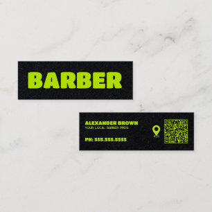 Barber Maps Custom QR Mini Visitekaartje