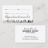 Barber Master Shop Volgende Bezoek Herinnering Kaa Visitekaartje (Voorkant / Achterkant)