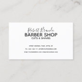 Barber Master Shop Volgende Bezoek Herinnering Kaa Visitekaartje (Achterkant)