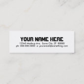 BARBER MINI VISITEKAARTJE (Achterkant)