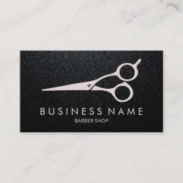 Barber Moderne Matte Zwart Haar Stylist Schaar Visitekaartje