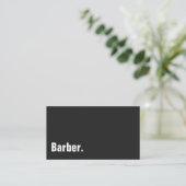 Barber moderne minimalistische professional visitekaartje (Staand voorkant)