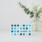 BARBER (moskee-vierkantjes) Visitekaartje (Staand voorkant)