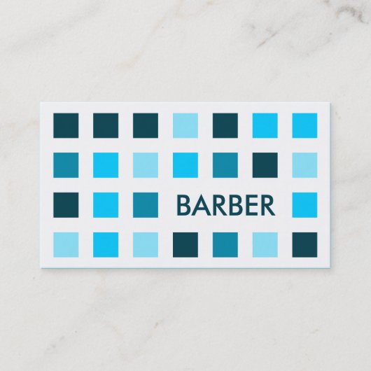 BARBER (moskee-vierkantjes) Visitekaartje (Voorkant)