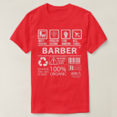 Barber MultiTasking Certified Job Gift Item T-shirt (Design voorkant)