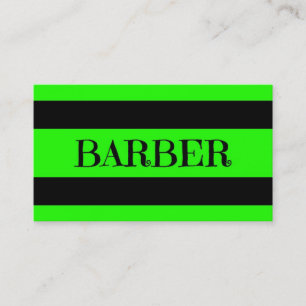 Barber Neon Green Visitekaartje