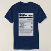 Barber Nutrition Facts 4 T-shirt (Design voorkant)