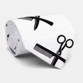 **BARBER** OF **HAARSTYLIST** DECORATIEF STROPDAS (Opgerold)