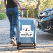 Barber of Mannen Hairdresser Promotional Promotion Sticker (Koffer Insitu)