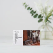 Barber - op de toonbank visitekaartje (Staand voorkant)