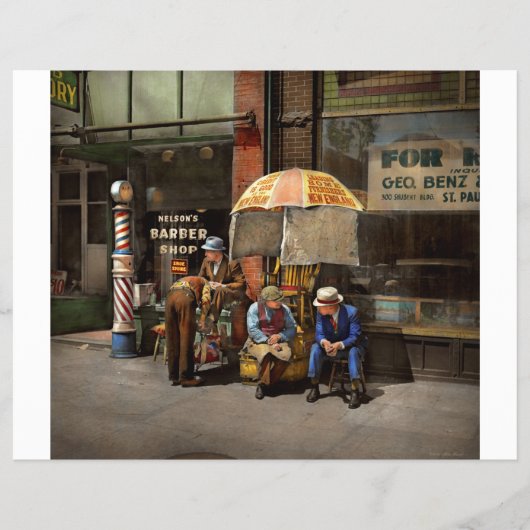 Barber - Op Nelson's Barber Shop 1937 Flyer (Voorkant)