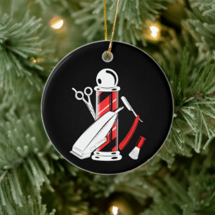 Barber Ornament Barber Pole kerstversiering
