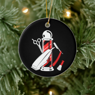 Barber Ornament Barber Pole kerstversiering