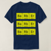 Barber Periodic Table Funny Barber Gift T-shirt (Design voorkant)