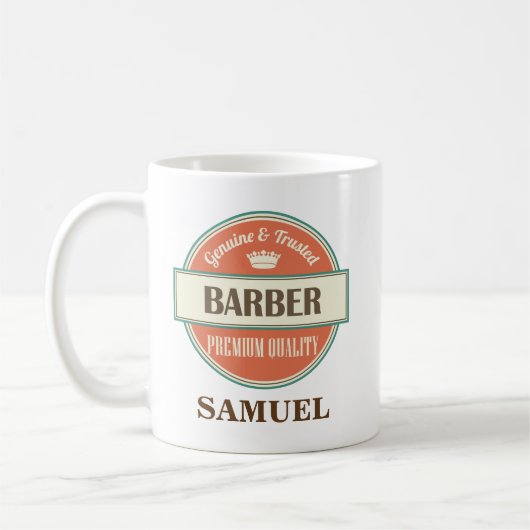 Barber Personalized Kantoor Mok Gift (Links)