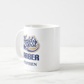 Barber Personalized Mug Gift Koffiemok (Voorkant links)