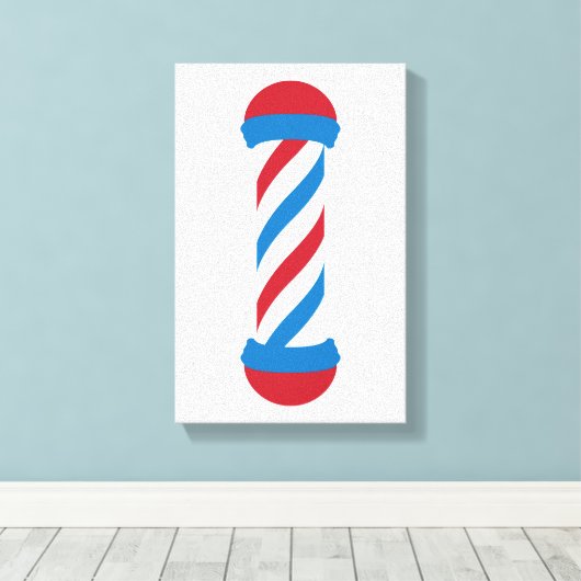 barber poel canvas afdruk (Insitu (Houten vloer))