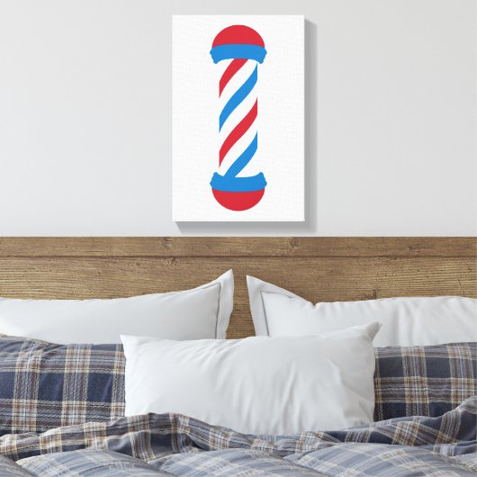 barber poel canvas afdruk (Insitu (Slaapkamer))