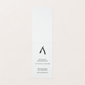 Barber Pole Afspraak Gouden Folie Achtergrond Visitekaartje (Binnenkant ongevouwen)