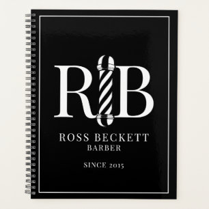 Barber Pole Barber Black White Benoeming Planner
