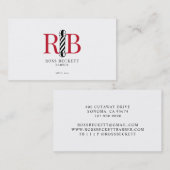 Barber Pole Barber Hair Stylist Visitekaartje (Voorkant / Achterkant)