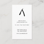 Barber Pole | Barber Scissors Stylish Hair Visitekaartje (Achterkant)