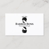 Barber Pole Barbershop Benoeming Herinder Busine Visitekaartje (Voorkant)