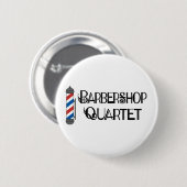Barber Pole Barbershop Kwartet Ronde Button 5,7 Cm (Voorkant /achterkant)