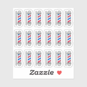 Barber Pole Barbershop Salon Haircut Planner Sticker
