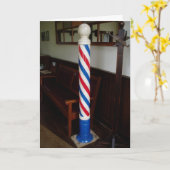 "Barber Pole" Birthday Card Kaart (Gele Bloem)