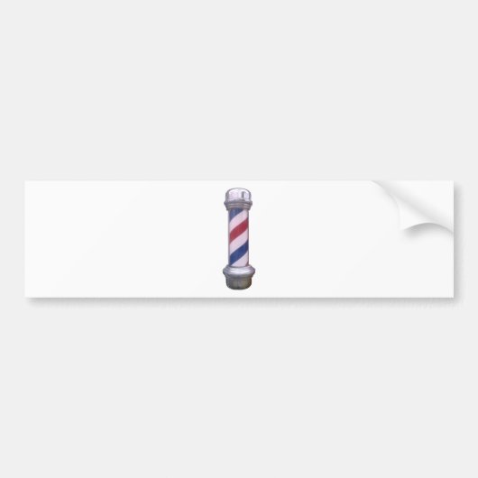 Barber Pole Bumpersticker (Voorkant)