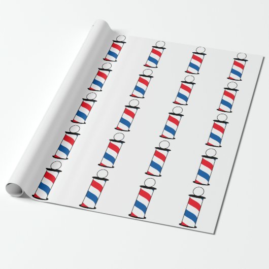Barber Pole Cadeaupapier (Uitgerold)