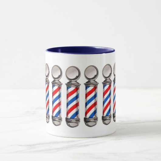 Barber Pole Coffee Mok (Midden)