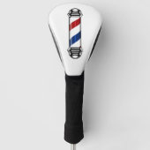 Barber Pole Golf Head Hoesje Golfheadcover (Voorkant)