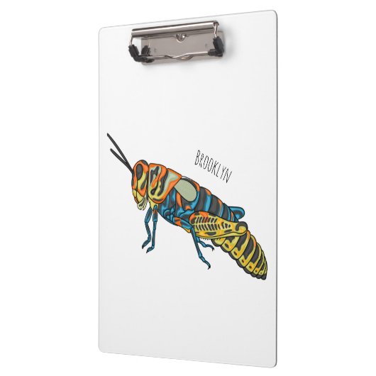 Barber pole grasshopper cartoon illustration klembord (Links)