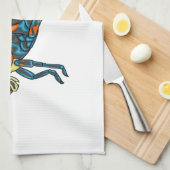 Barber pole grasshopper cartoon illustration  theedoek (Quarter Fold)