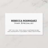 Barber Pole | Haarsnijdende Accessoires Visitekaartje (Achterkant)