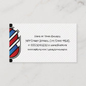 Barber Pole | Haarsnijgereedschap Visitekaartje (Achterkant)