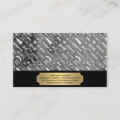 Barber Pole | Haarsnijgereedschap Visitekaartje (Achterkant)