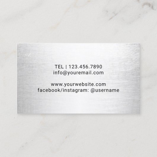 Barber Pole Hair Stylist Kapper Barbershop Visitekaartje (Achterkant)