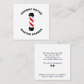 Barber Pole Hair Stylist Visitekaartje (Voorkant / Achterkant)