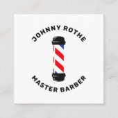 Barber Pole Hair Stylist Visitekaartje (Voorkant)