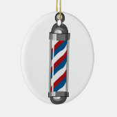 Barber Pole Keramisch Ornament (Rechts)
