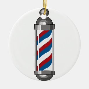 Barber Pole Keramisch Ornament