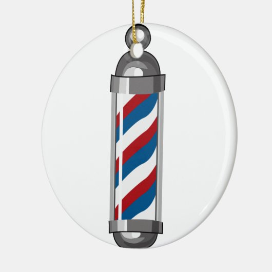 Barber Pole Keramisch Ornament (Links)