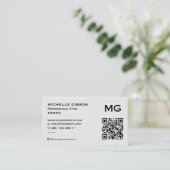 Barber Pole Lichtgrijs Elegante Loyaliteitsbelonin Visitekaartje (Staand voorkant)