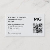 Barber Pole Lichtgrijs Elegante Loyaliteitsbelonin Visitekaartje (Voorkant)