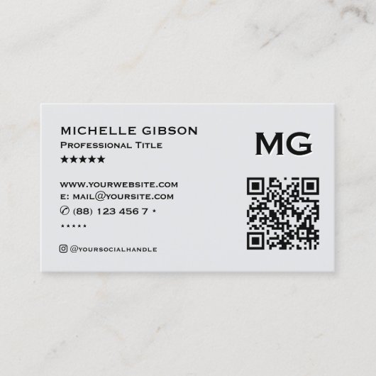 Barber Pole Lichtgrijs Elegante Loyaliteitsbelonin Visitekaartje (Voorkant)