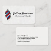 Barber Pole Logo Visitekaartje (Voorkant / Achterkant)