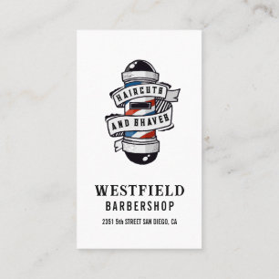  Barber Pole Logo Visitekaartje